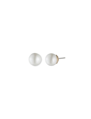 Boucles d'oreilles percées Anne Klein Blanc Faux Pearl Stud   | FAM-9546894